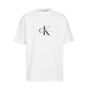 Calvin Klein男士美式宽松型全棉白色短袖T恤CK潮牌夏季纯棉衣服
