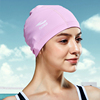 浩沙泳帽PU防水涂层透气游泳帽子纯色长发布胶护耳 6色可选