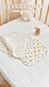 0一6月婴儿口水巾新生0-12个月宝宝纱布小方巾纯棉毛巾手帕洗脸巾