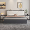 床现代简约高箱气动储物床小户型主卧1.8米双人床，轻奢现代板式床