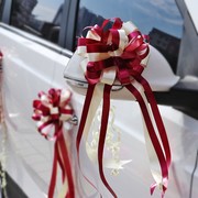 粉红丝带氛围布置彩带装饰彩条气球拉丝飘带婚车拉花结婚手拉花