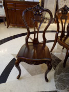 hc665欧式餐椅纯实木餐椅，美式餐椅简欧餐椅，木靠背餐椅欧式木餐椅