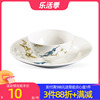 高淳陶瓷绿之灵骨瓷碗碟套装欧式手绘陶瓷盘子面碗米饭碗汤盘平盘