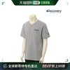 韩国直邮Discovery 男女同款 V领 短袖T恤 米灰色 DXRS75033 DX