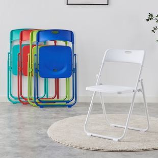 简易成人靠背椅子家用折叠椅子便携餐椅办公椅会议椅塑料椅培训椅