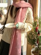 韩国高级感麻花纹毛衣女(毛衣女，)冬大童初中高中学生，少女慵懒风羊毛针织衫