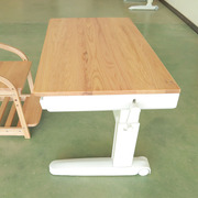 学习桌办公桌红橡木榉木定制倾斜木板工厂店打孔螺母安装一次成型