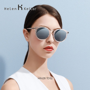 海伦凯勒太阳镜女偏光镜圆脸大脸墨镜，明星同款防紫外线h8628