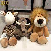 玩具儿童大象布偶，超柔小动物动物类公仔小狮子，毛绒动物园礼物