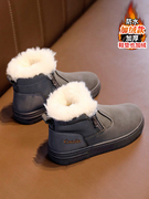 儿童雪地靴2023冬季女童，东北大棉鞋大童女孩，加绒加厚保暖棉靴
