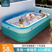 特。大号游泳池充气泳池超大家庭儿童家用可折叠婴儿游泳水上乐园