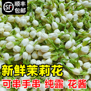 新鲜可食用茉莉花可穿手串纯露花酱采摘