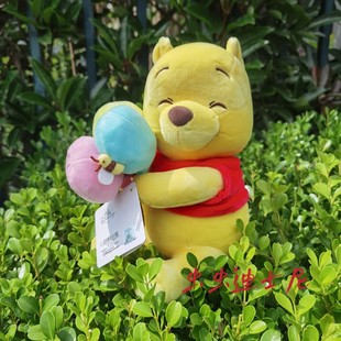 上海迪士尼乐园国内维尼熊气球噗噗卡通毛绒公仔玩偶挂件