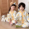 2024儿童家居服套装男女童宽松薄款睡衣宝宝韩版空调服两件套