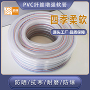 高压水管软管家用浇花灌溉自来水蛇皮管防冻塑料透明pvc网纹管