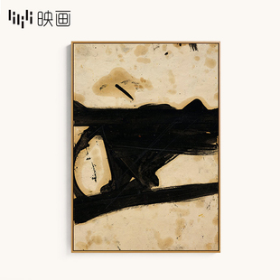 现代抽象装饰画走廊玄关壁画墙画装饰竖单幅，挂画别墅酒店软装配画