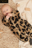 英国next男女婴棕色豹纹，抓绒连体衣外出连身衣554-471