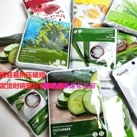 ricocell植物水果提取补水保湿细纹，淡斑面膜贴30片韩国邮
