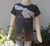 女童哈利波特t恤短袖，夏季中大童6-12岁猫头鹰贴布图案