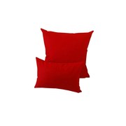 北欧喜庆大红色纯色素色抱枕棉麻，客厅沙发汽车，靠u垫椅子腰枕
