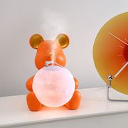 网红创意加湿器空气喷雾加湿桌面暴力熊家用补水客厅电视柜装饰品