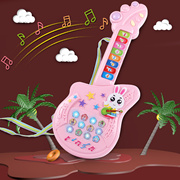 儿童益智琴音乐吉他，1-3岁宝宝婴幼儿，多功能早教电子琴玩具发光3-6