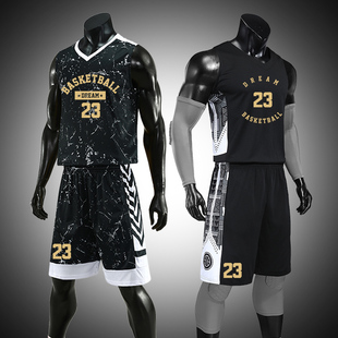 篮球运动套装篮球服男定制队服，背心训练球衣篮球，男潮学生球服印字