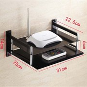 电话置物架 双层数字电视机顶盒支架托架 路由器架子壁挂式 隔板