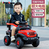 儿童电动车四轮手推越野遥控汽车，1-3岁男女宝宝小孩玩具车可坐人