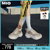 mio米奥2024年春季圆头高跟，时尚休闲鞋酷感厚底，舒适潮流运动鞋女