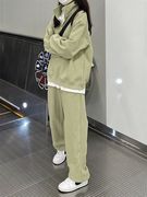 盐系少女运动服套装女春秋季学生韩版宽松休闲卫衣减龄时尚两件套