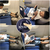 长途旅行飞机脚垫便捷充气儿童u型，枕头汽车垫脚足踏宝宝睡觉神器