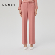 lancy朗姿2023春季西装裤，子女高腰气质直筒，西裤子职业套装