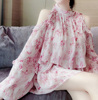 “梦幻粉玫瑰”花园系列印花套装花色套装裤