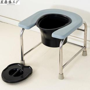 坐便凳不锈钢老人马桶凳移动坐厕椅防滑坐便器家用蹲便大便器