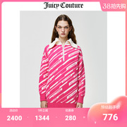 juicycouture橘滋连衣裙女美式春季毛织半拉链，卫衣外套上衣