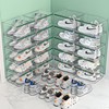 硬塑料鞋盒收纳盒透明鞋架鞋柜，鞋收纳神器，抽屉式省空间鞋盒子折叠