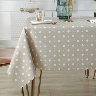 格子桌布防水防油免洗防烫茶几餐桌布，pvc桌垫北欧长方形塑料台布