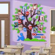 教室装饰文化墙班级布置神器初，中小学生许愿望(许愿望)梦想树励志标语墙贴