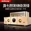 qisheng奇声大功率胆机，音响套装电子管功放机，发烧级hifi桌面音箱