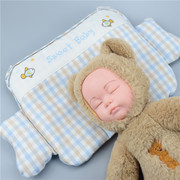 婴儿苎麻枕头0-1岁0-3新生儿宝宝防偏头定型枕夏季凉爽透气吸汗