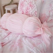 高档沙发床头长条枕孕妇腰枕粉色公主蝴蝶结糖果枕抱枕靠垫靠