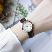聚利时简约时尚情侣，对表复古皮带女表简洁韩版男士手表