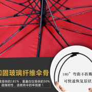 定制超大雨伞三人双层加厚长柄特大号加固抗风暴雨专用男女广告伞