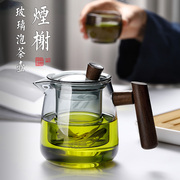 茶壶泡茶家用玻璃耐高温泡茶壶2024茶水，分离花茶单壶茶具套装
