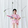 羊毛与花garments for kids儿童日产粉色格子纯棉短袖套头衬衫