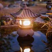新中式景观庭院灯园林灯花园，别墅装饰布置摆件，仿古户外防水小台灯