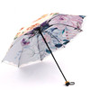 蕾丝边太阳伞超强防晒防紫外线双层折叠女晴雨，两用刺绣遮阳伞女士