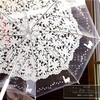 韩国日系创意猫咪透明雨伞，蕾丝伞透明伞长柄伞学生晴雨伞女
