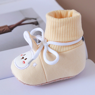 冬季软底毛线鞋0一6月婴儿鞋子到12个月宝宝学步鞋秋冬款保暖棉鞋